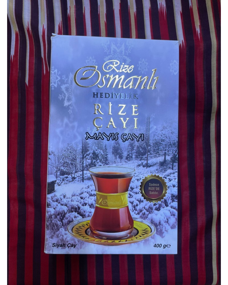 RİZE OSMANLI HEDİYELİK 400GR MAYIS ÇAYI SİYAH DÖKME ÇAY